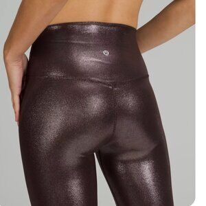 LULULEMON NEW Align plus size 12 shimmer french foil leggings